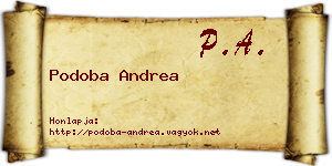 Podoba Andrea névjegykártya